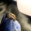 Gold Triple-Band Pave Ring
