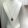 Pink Cluster Pendant Necklace